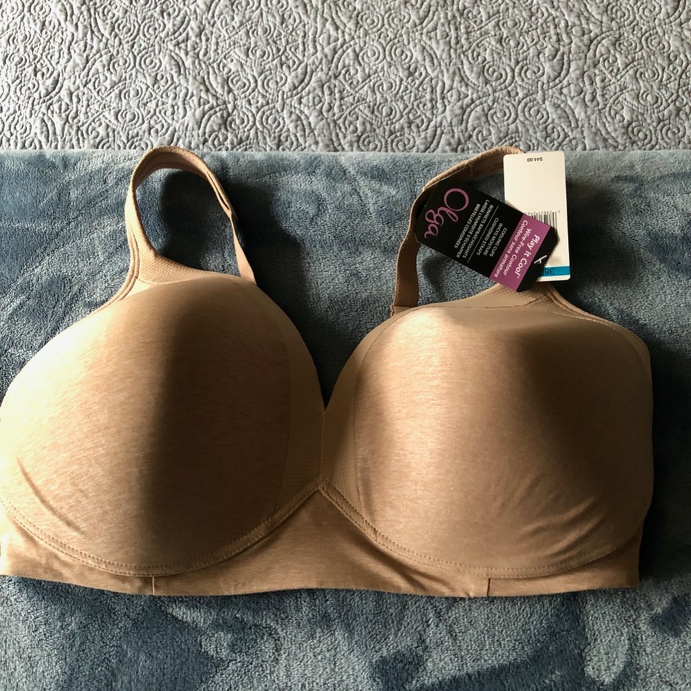 Olga Beige Wire Free Bra 38DDD